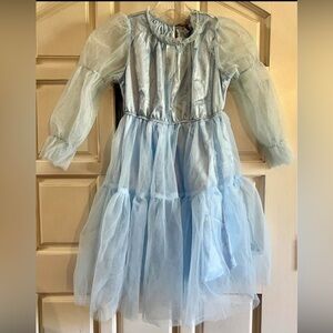 Grace Karin Light Blue Kids Dress